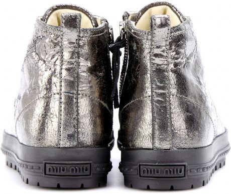 miu miu metal cap sneaker