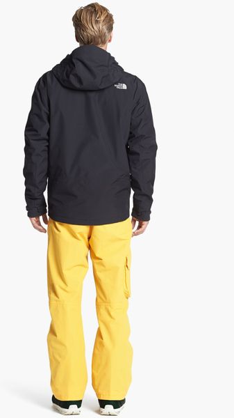 north face yellow ski pants