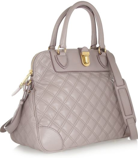 Marc Jacobs Whitney Quilted Leather Shoulder Bag in Purple (Lilac) | Lyst
