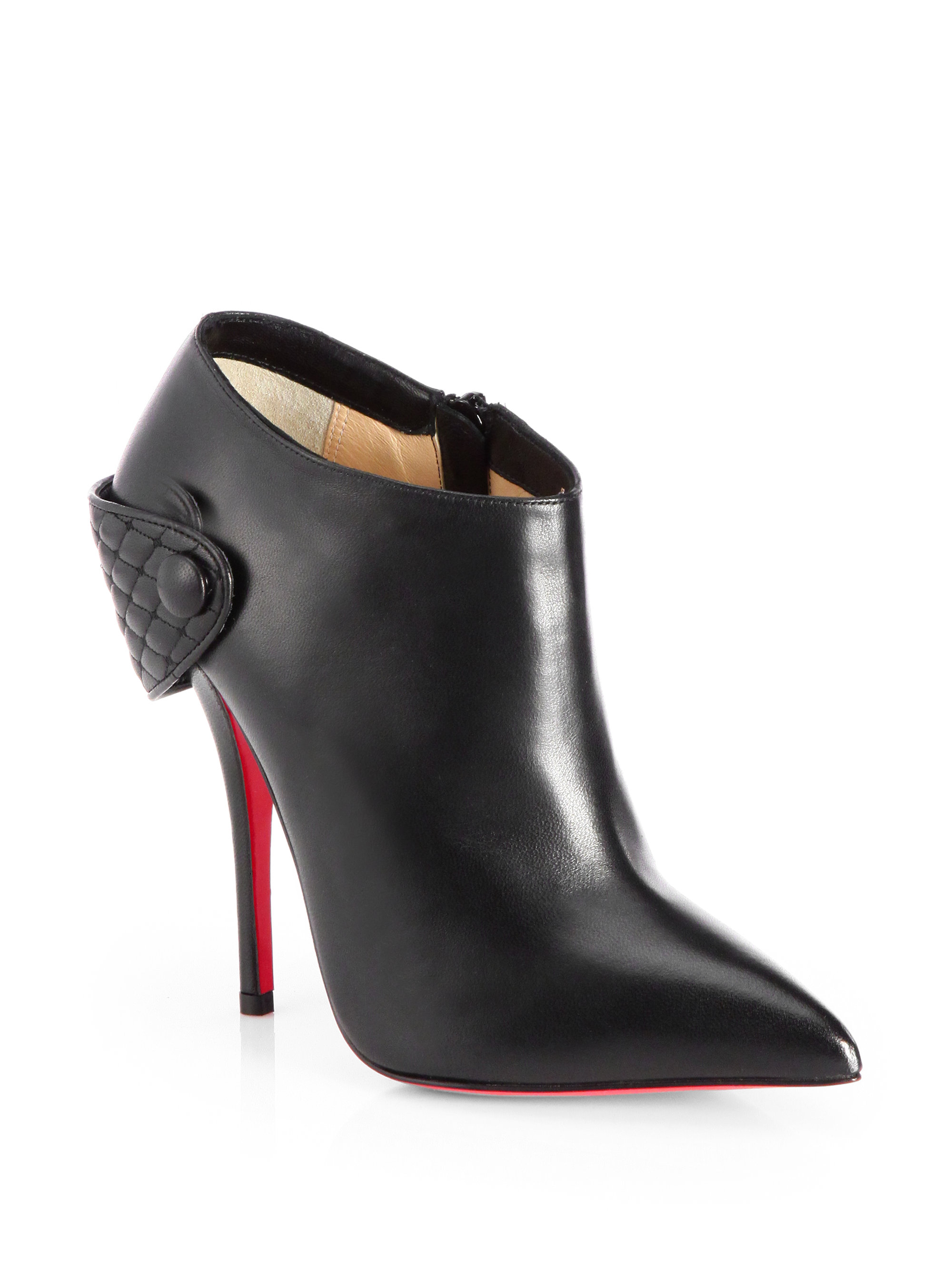 louboutin moto boots