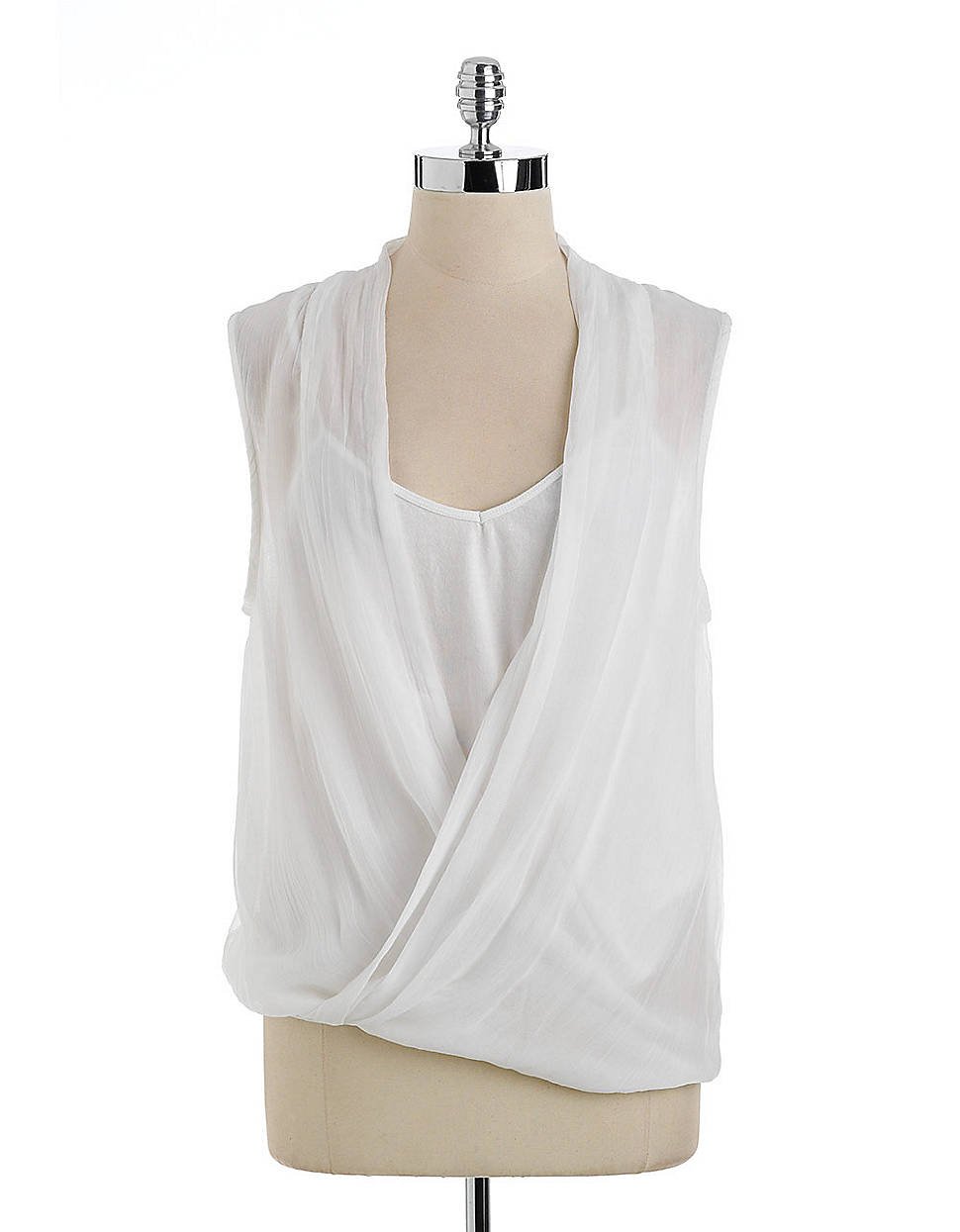 wrap blouse white