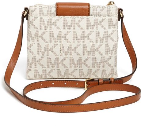 Michael Michael Kors Fulton Large Crossbody Bag in White (Vanilla)