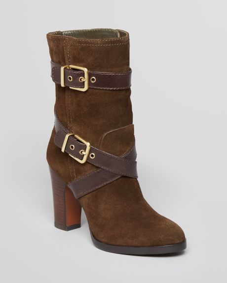army green high heel boots