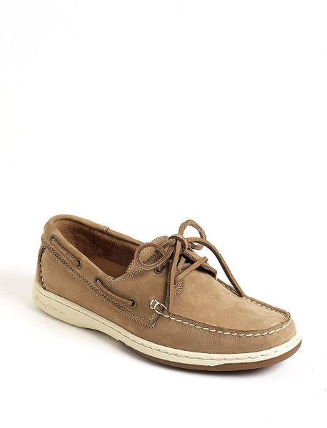Tommy Bahama Arlington Suede Boat Shoes in Khaki for Men | Lyst