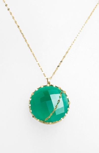 Lana Jewelry Spellbound Glow Pendant Necklace in Green (Yellow Gold/ Green Onyx) - Lyst