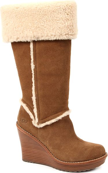 Ugg Aubrie Knee High Boots In Brown Lyst 8358