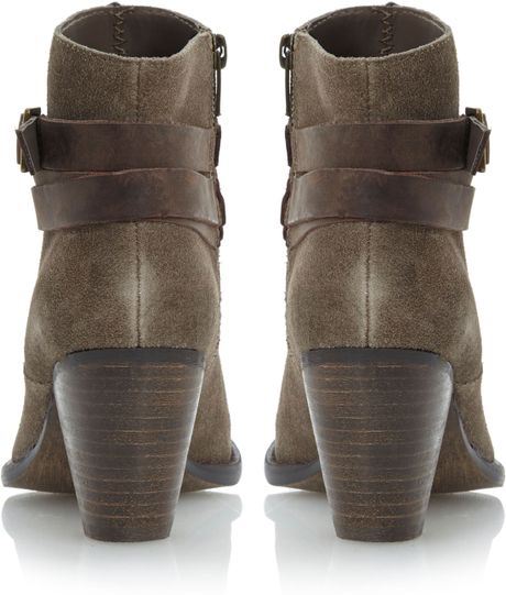 steve madden sacha buckle strap boot