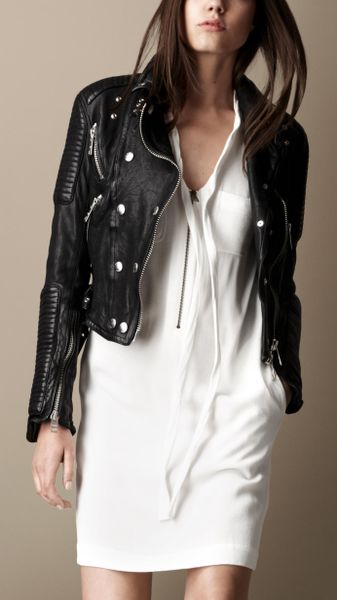 baggy leather jacket