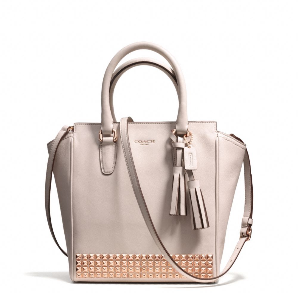 Coach Legacy Mini Tanner Crossbody in Studded Leather Resin/Parchment | coach fall 2013 handbags