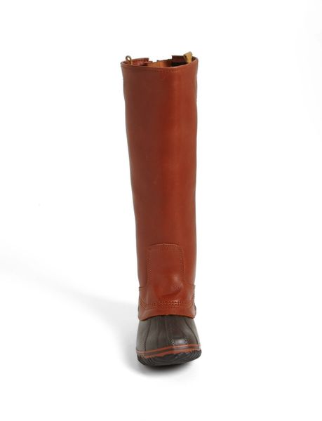 sorel slimpack riding boot brown