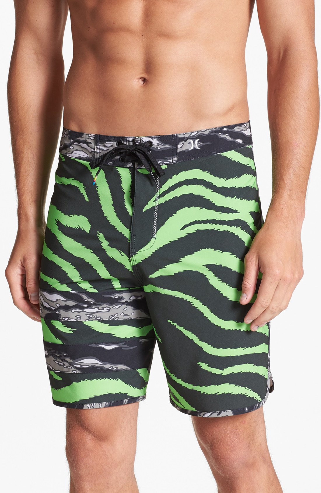 Hurley Phantom Block Party Board Shorts in Green for Men (Direct Green