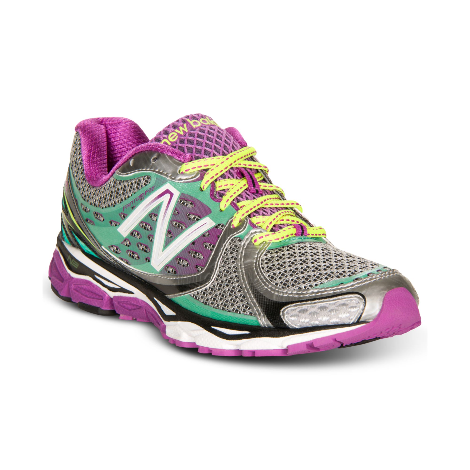 New Balance Running Sneakers in Multicolor (SILVER/PURPLE