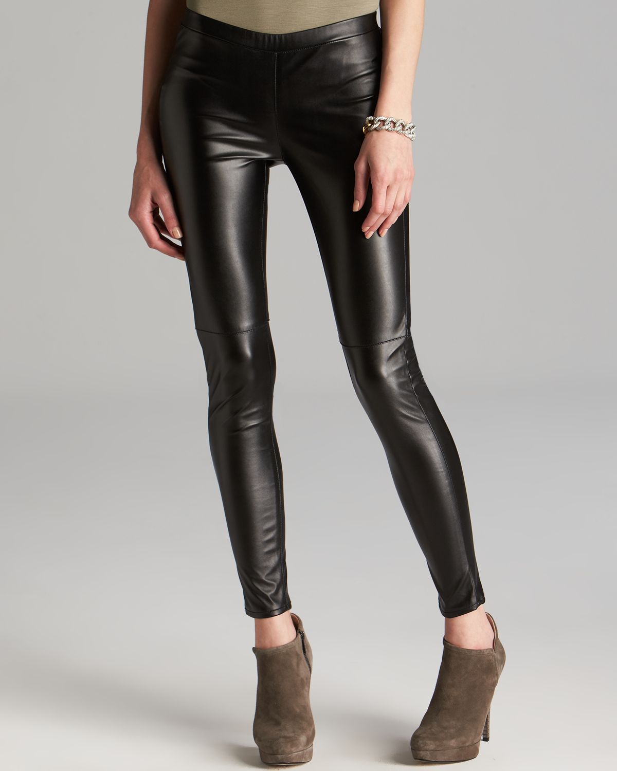 Faux Leather Stretch Leggings  International Society of Precision  Agriculture