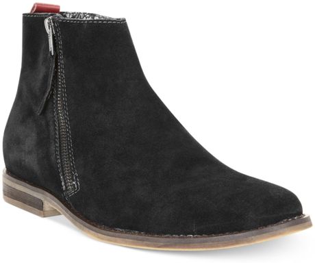 Guess Mens Shoes Hanley Zip Boots in Black for Men
