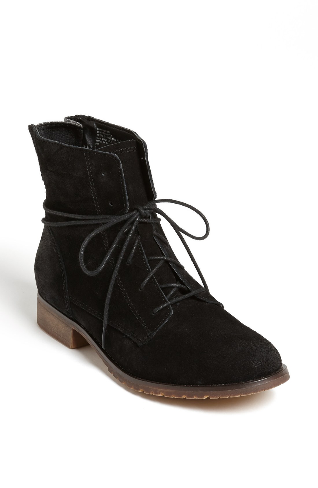 steve madden flat black booties