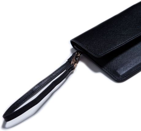 Zara Wallet with Pull Out Card Holder in Black | Lyst