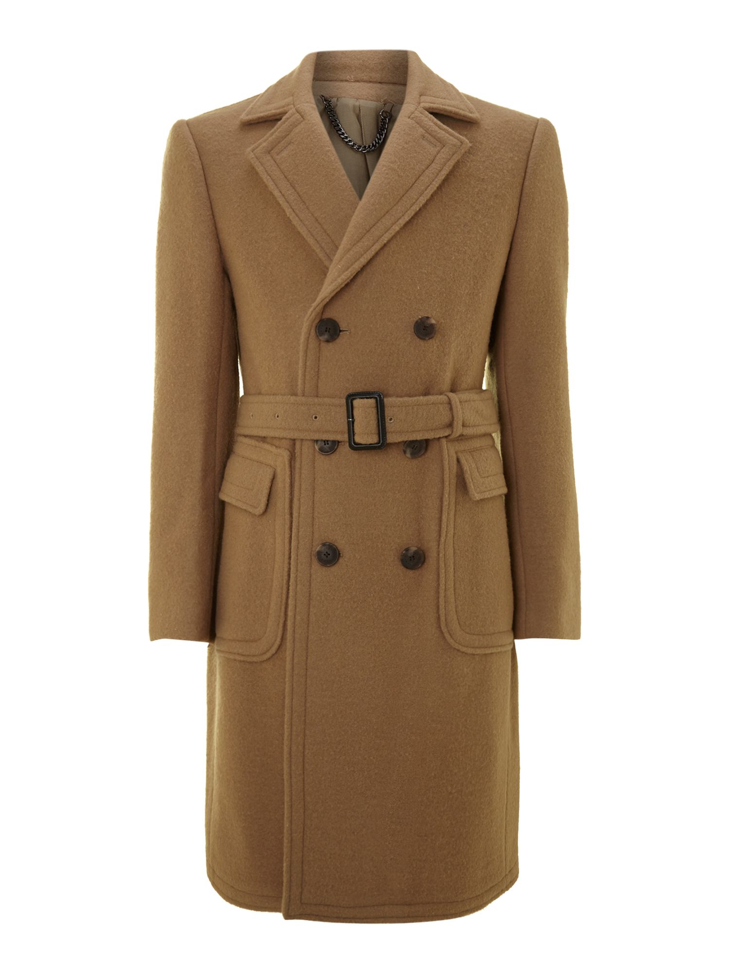 Farrell Prohibition Herringbone Coat in Brown for Men (Camel) Lyst