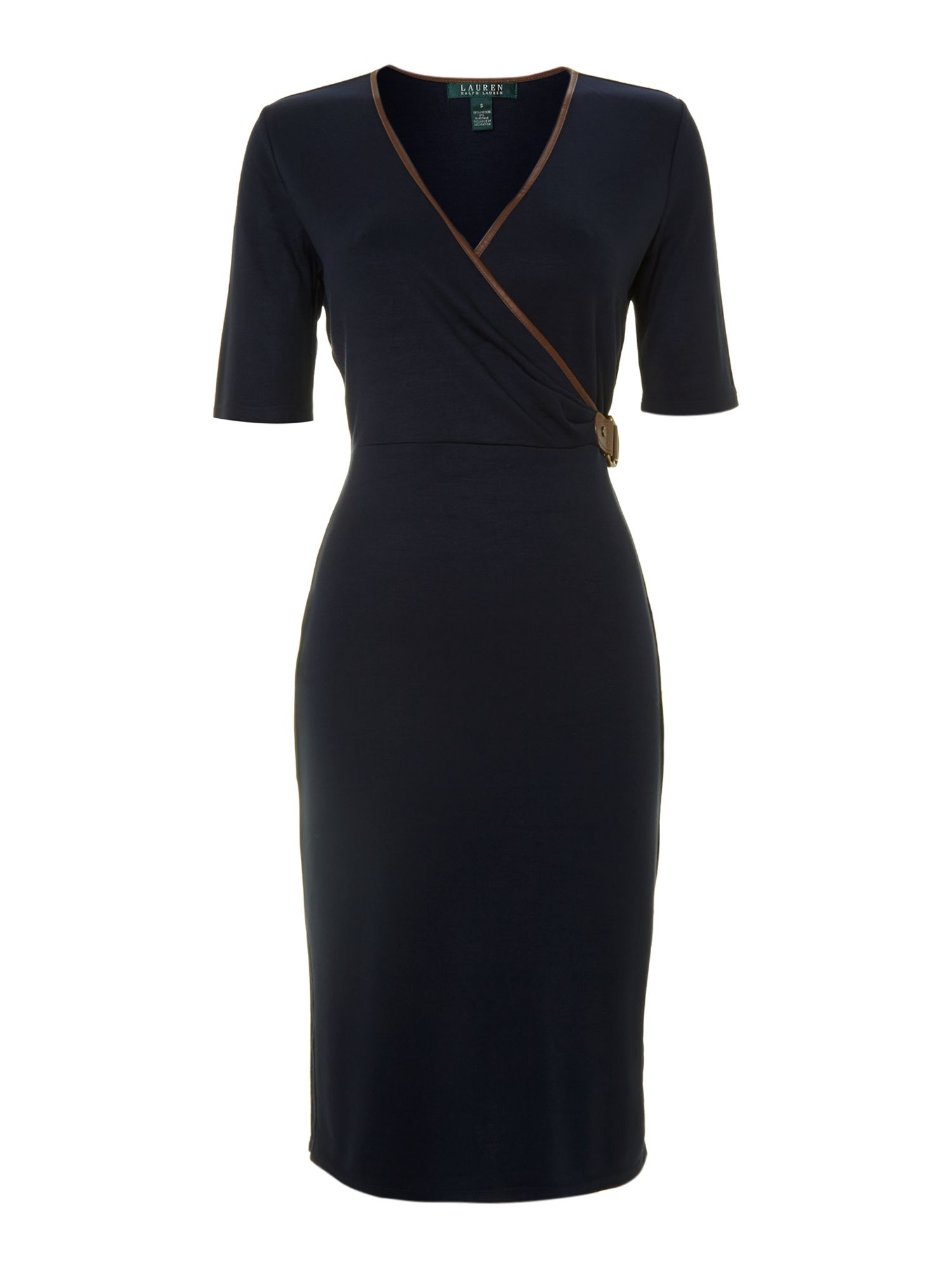 ralph lauren navy blue gown