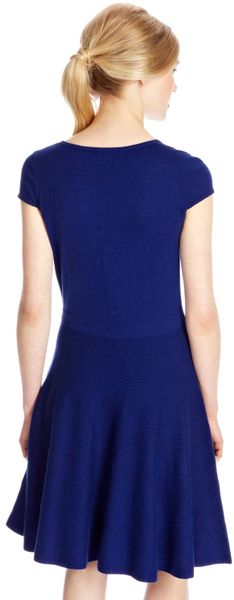 fit and flare v neck