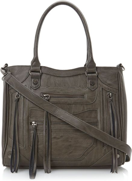 Steve Madden Bizzy Sm Multi Zip Pocket Bag in Gray (Grey) | Lyst