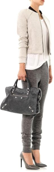 balenciaga grey suede