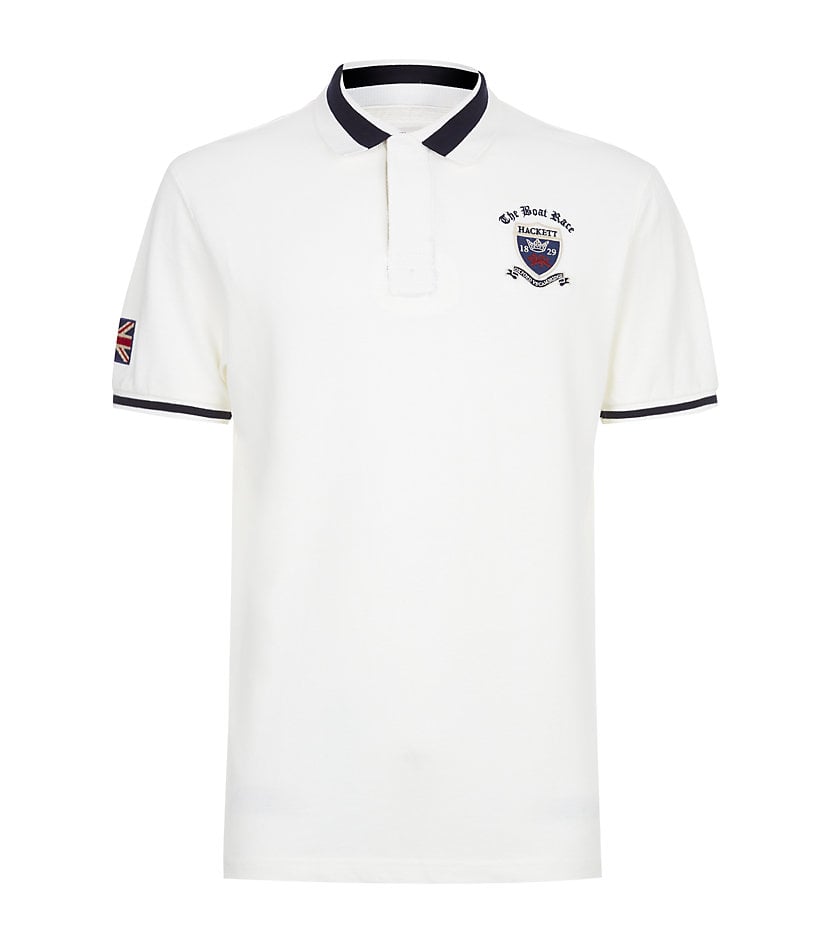 Hackett Boat Race Logo Polo Shirt in White for Men Lyst