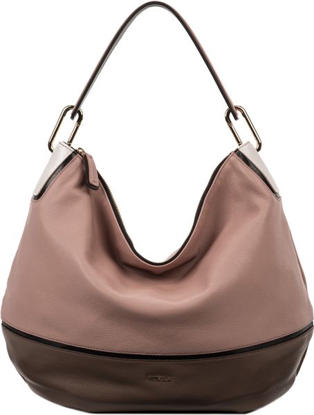 beige furla bag