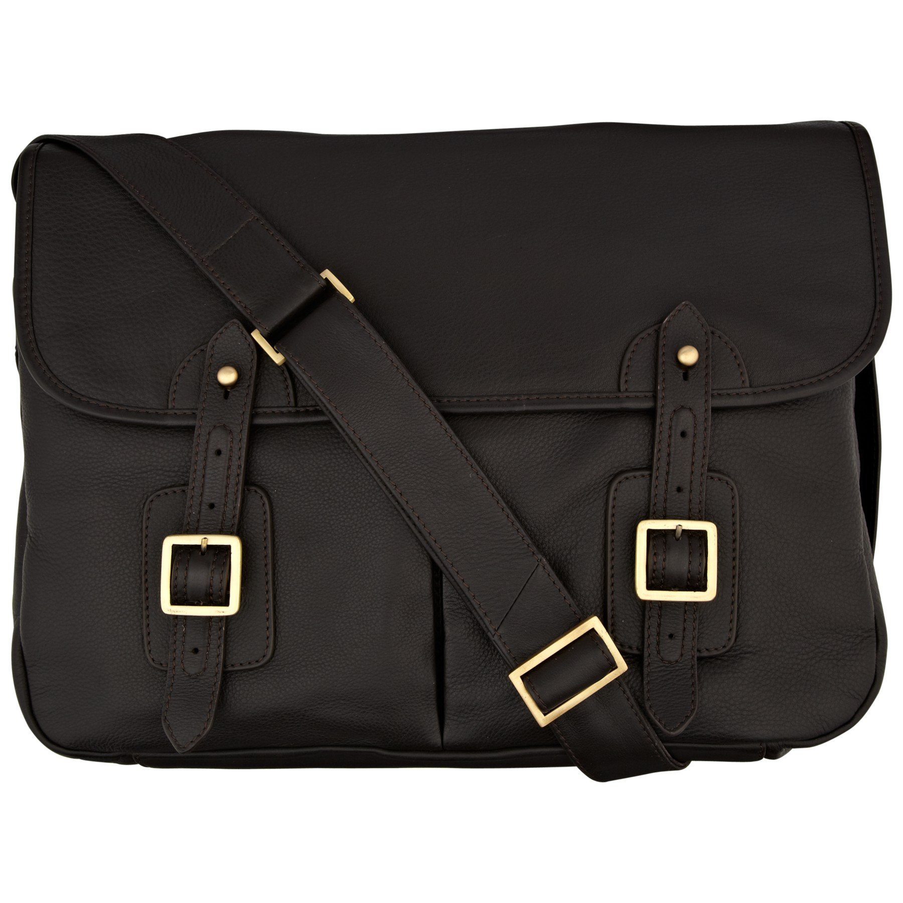 John Lewis Oxford Leather Messenger Bag in Brown for Men | Lyst