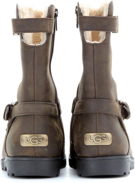 ugg shearling lined leather boots