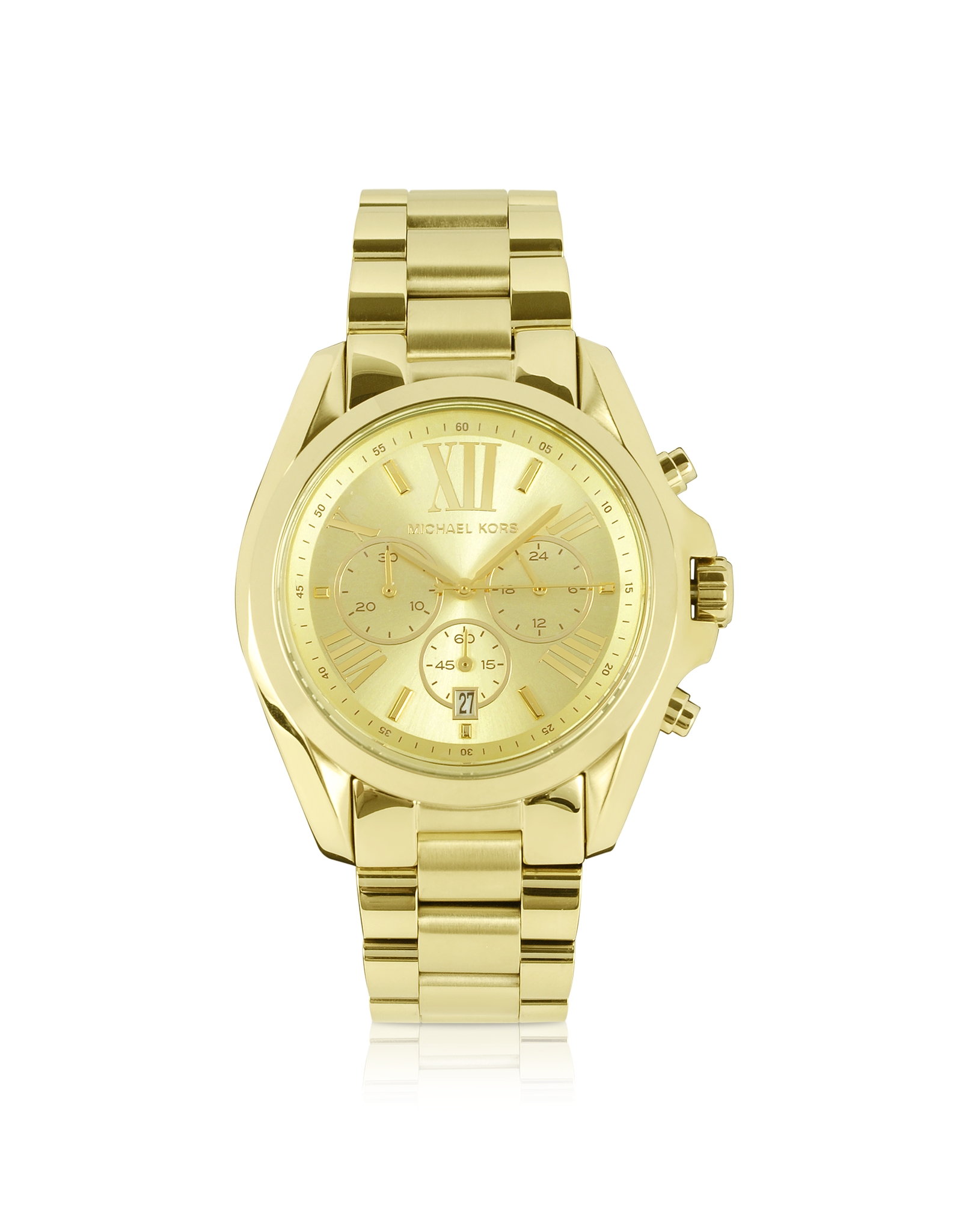 Michael Kors Midsize Bradshaw Chronograph Watch in Gold