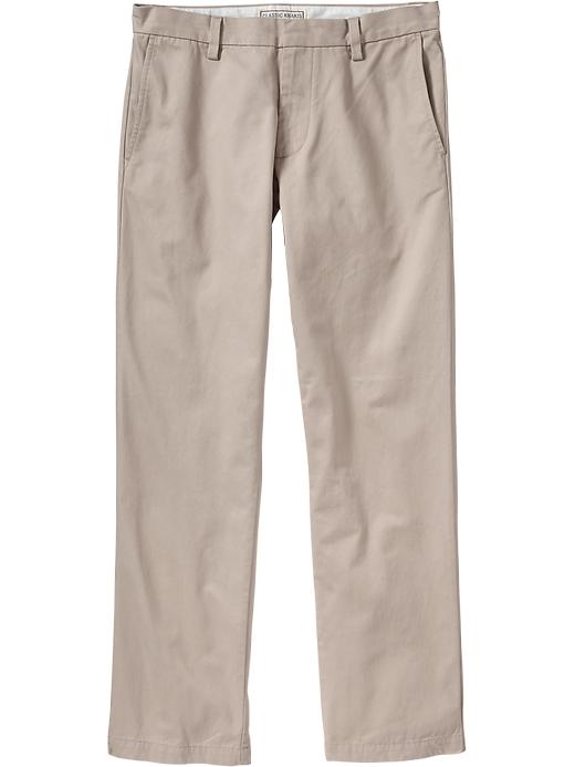 Old Navy New Classic Straightleg Khakis in Beige for Men (A Stone's ...
