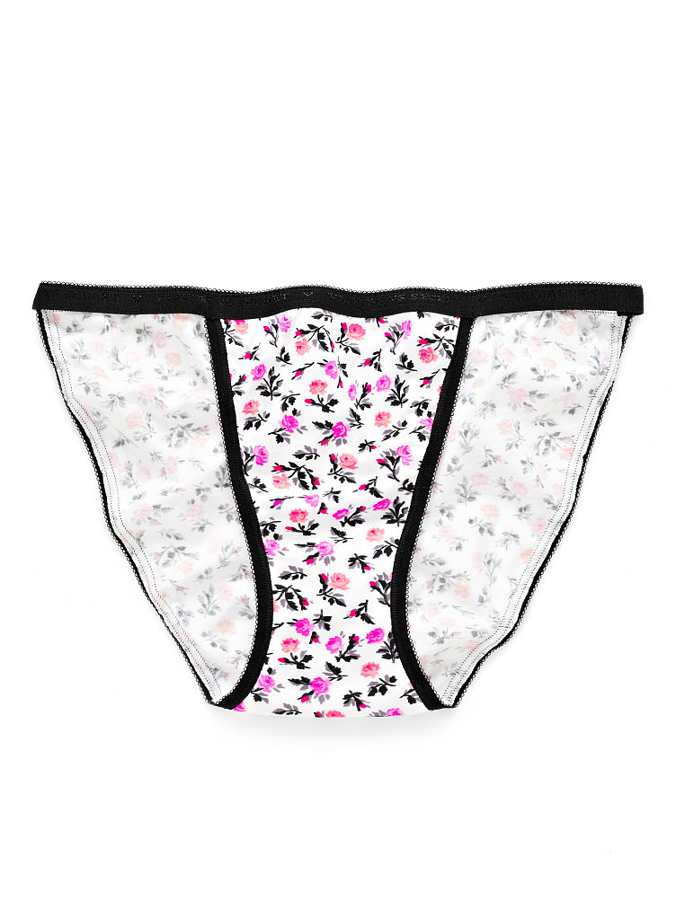 Victoria's Secret String Bikini Panty in Multicolor (falling roses) Lyst