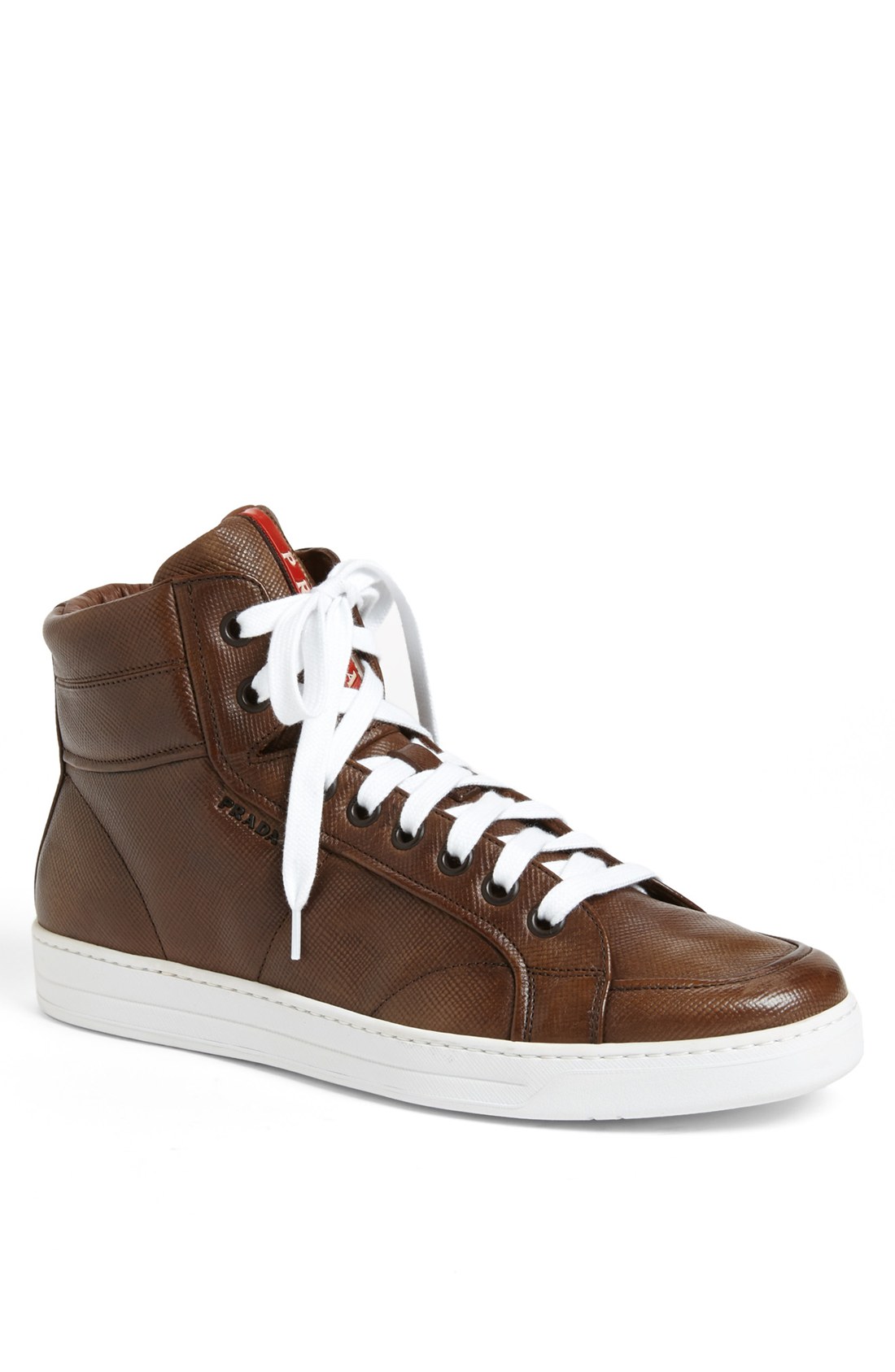 brown prada trainers