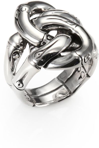 John Hardy Sterling Silver Knot Ring in Silver