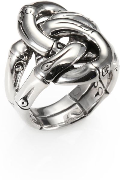 John Hardy Sterling Silver Knot Ring in Silver John Hardy Sterling Silver Knot Ring in Silver