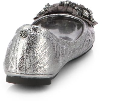 tory burch jeweled flats