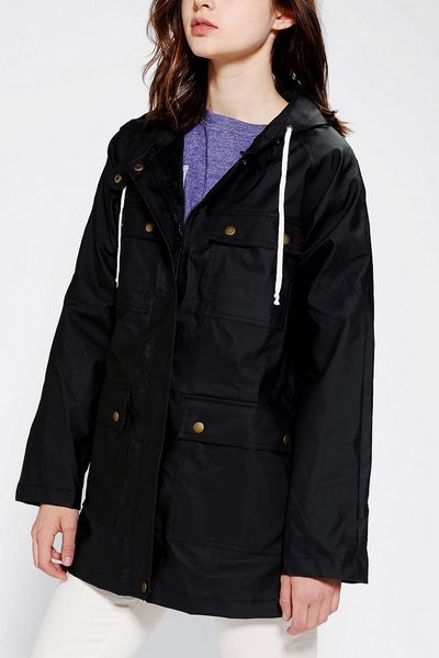 Urban Outfitters Bdg Rain Jacket in Black | Lyst
