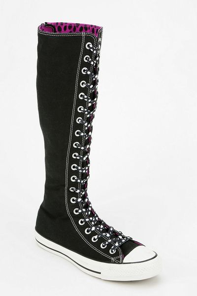 knee high converse shoes