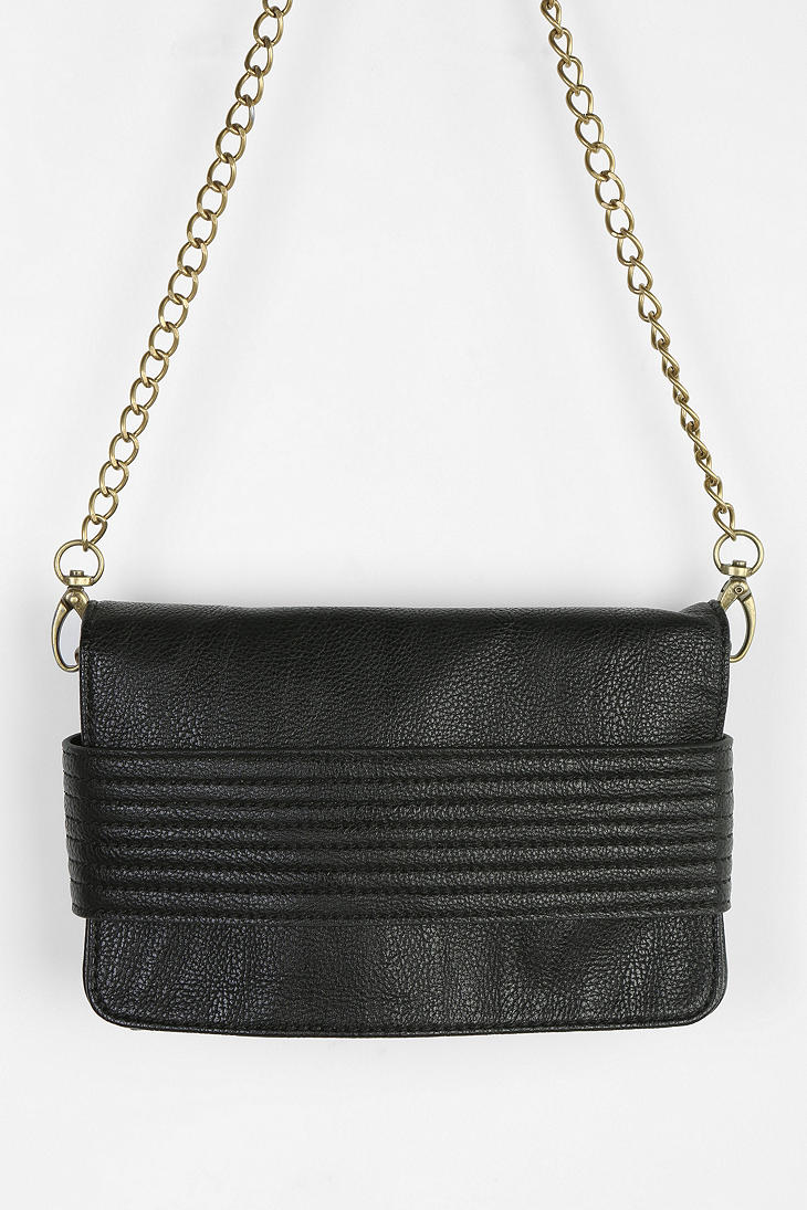 black clutch with hand strap