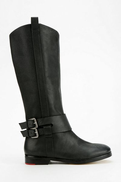 urban outfitters black leather boots
