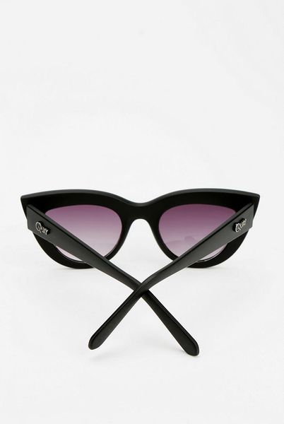 Quay Kittie Cat-Eye Sunglasses in Black | Lyst