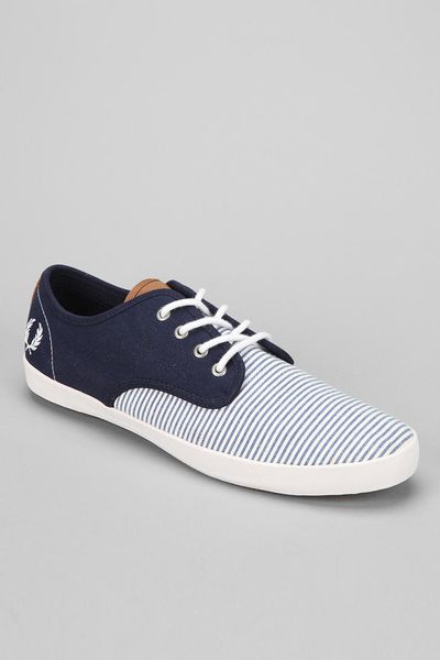 Urban Outfitters Fred Perry Kingston Seersucker Sneaker in Blue for ...
