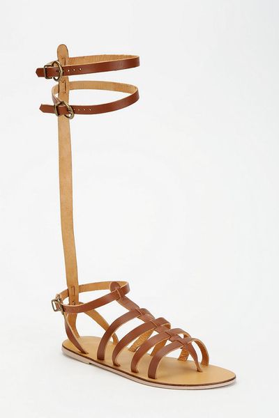 Urban Outfitters Ecote Doublestrap Tall Caged Sandal in Brown | Lyst