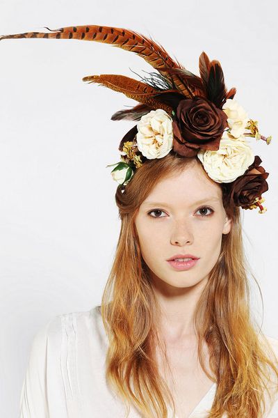 urban Harvest   Urban Flower Burley Katie  Millinery crown Headwrap Crown Outfitters flower