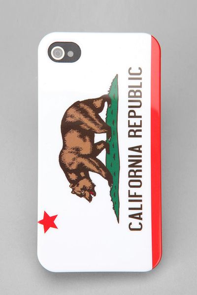 Urban Outfitters California Flag Iphone 44s Case in White (FLAG ...