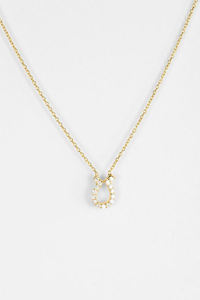 Urban Outfitters Natalie B Jewelry Horseshoe Charm Necklace in Gold ...