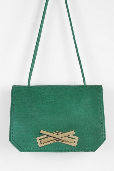 Urban Outfitters Deux Lux Xlock Vegan Leather Crossbody Bag in Green