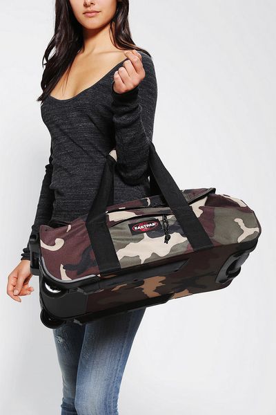 Urban Outfitters Eastpak Spins Camo Rolling Weekender Bag in Green ...