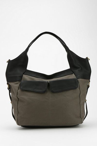 Urban Outfitters Bdg Flappocket Canvas Tote Bag in Gray (GREY)