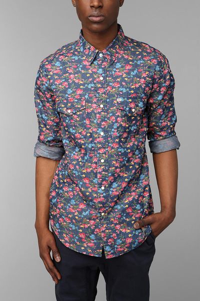 Urban Outfitters Salt Valley Smoky Floral Western Shirt in Floral for ...